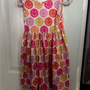 Colorful Smiley Face Kids Dress